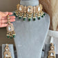 Tyani Polki Kundan Choker Set - Green