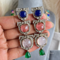 Saabya Inspired Fusion Necklace Set (SS021) - Baby Pink