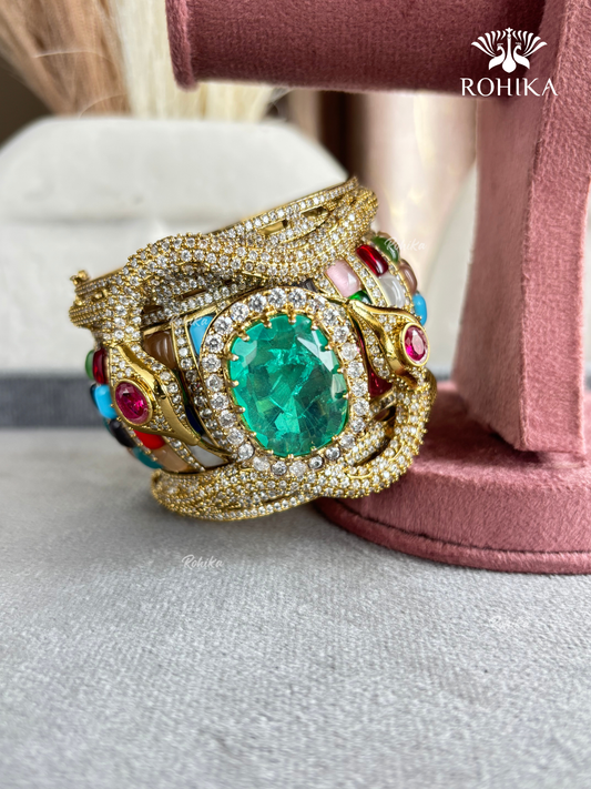Sabya Deisgner Semi-Precious Kada (SSB004) -  Multi Colour