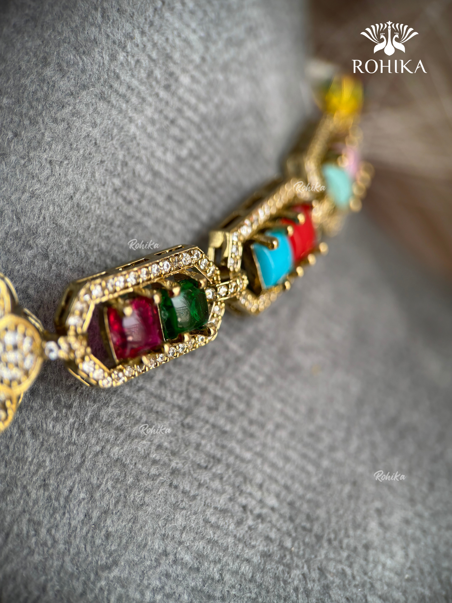 Saabya Inspired Fusion Choker Set (SS039) - Multi Colour