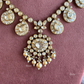 Radya LV Moisanite Long Necklace set - White
