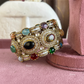 Sabya Deisgner Semi-Precious Kada (SSB003) -  Multi Colour