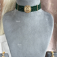Inika Moisanite Choker Set - Dark Green