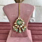 Polki kundan maangtikka (PLKM-083) - Mint Green