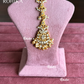 Heritage Pacchi Kundan Maangtikka (HTKA-005) - Golden