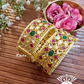 Pachhi kundan bangles - Multi  (Pkb005-M)