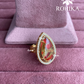 Angana polki kundan ring (SG-123) - Red