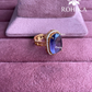 Angana polki kundan ring (SG-093) - Purple