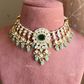 Devina moisanite necklace set - Dark Green