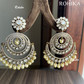 Shimona moisinite kundan earrings - White