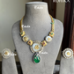 Saabya inspired fusion victorian necklace set (SS010)- Drk Green