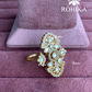 Angana polki kundan ring (SG-144) - White