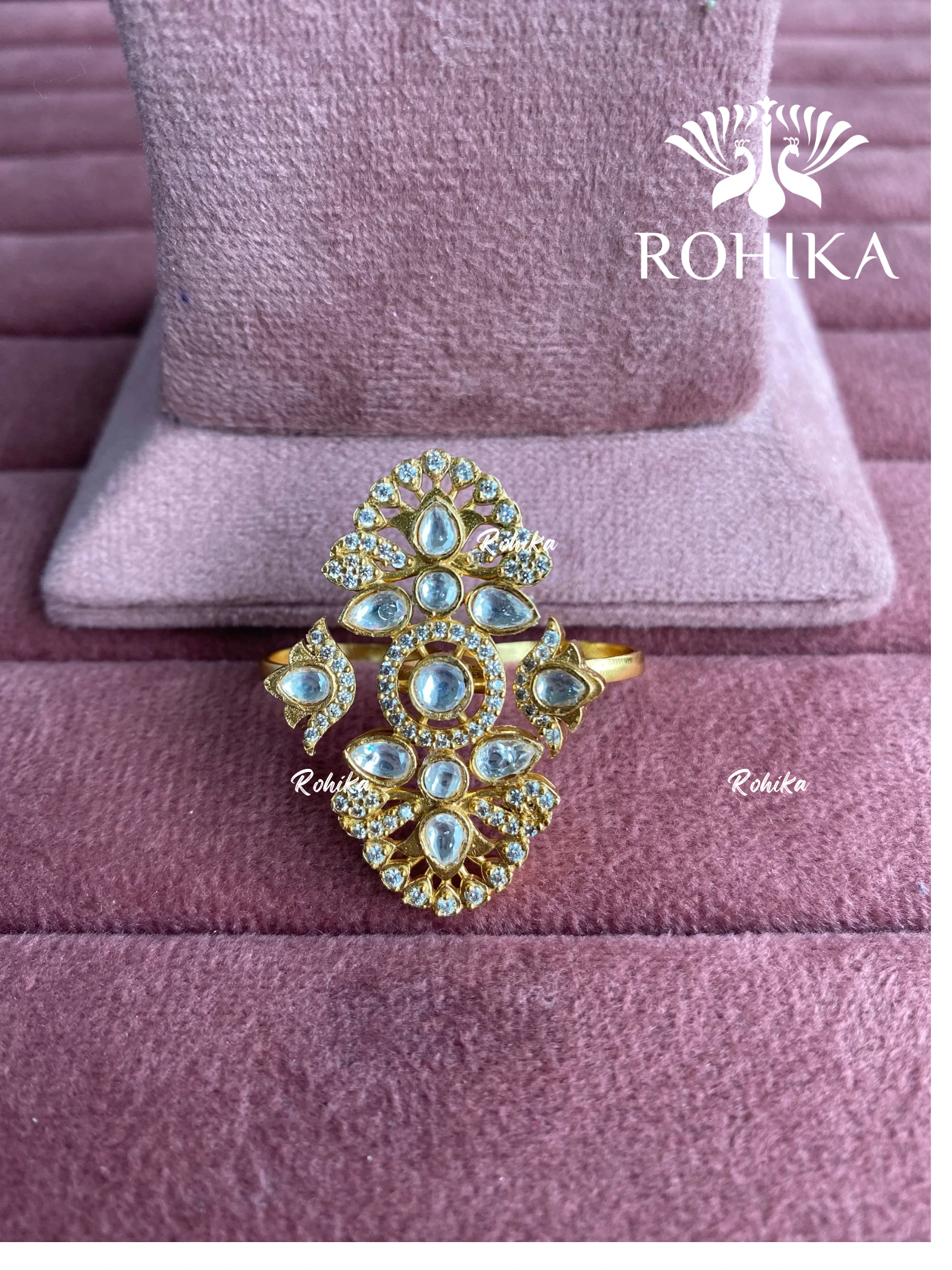 Angana polki kundan ring (SG-144) - White