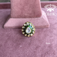 Angana polki kundan ring  (SG-036) - Green