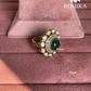 Angana polki kundan ring (SG-138) - Dark green