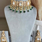 Tyani Polki Kundan Choker Set - Green