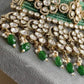 Nivaan Polki Kundan Bridal Choker Set - Green