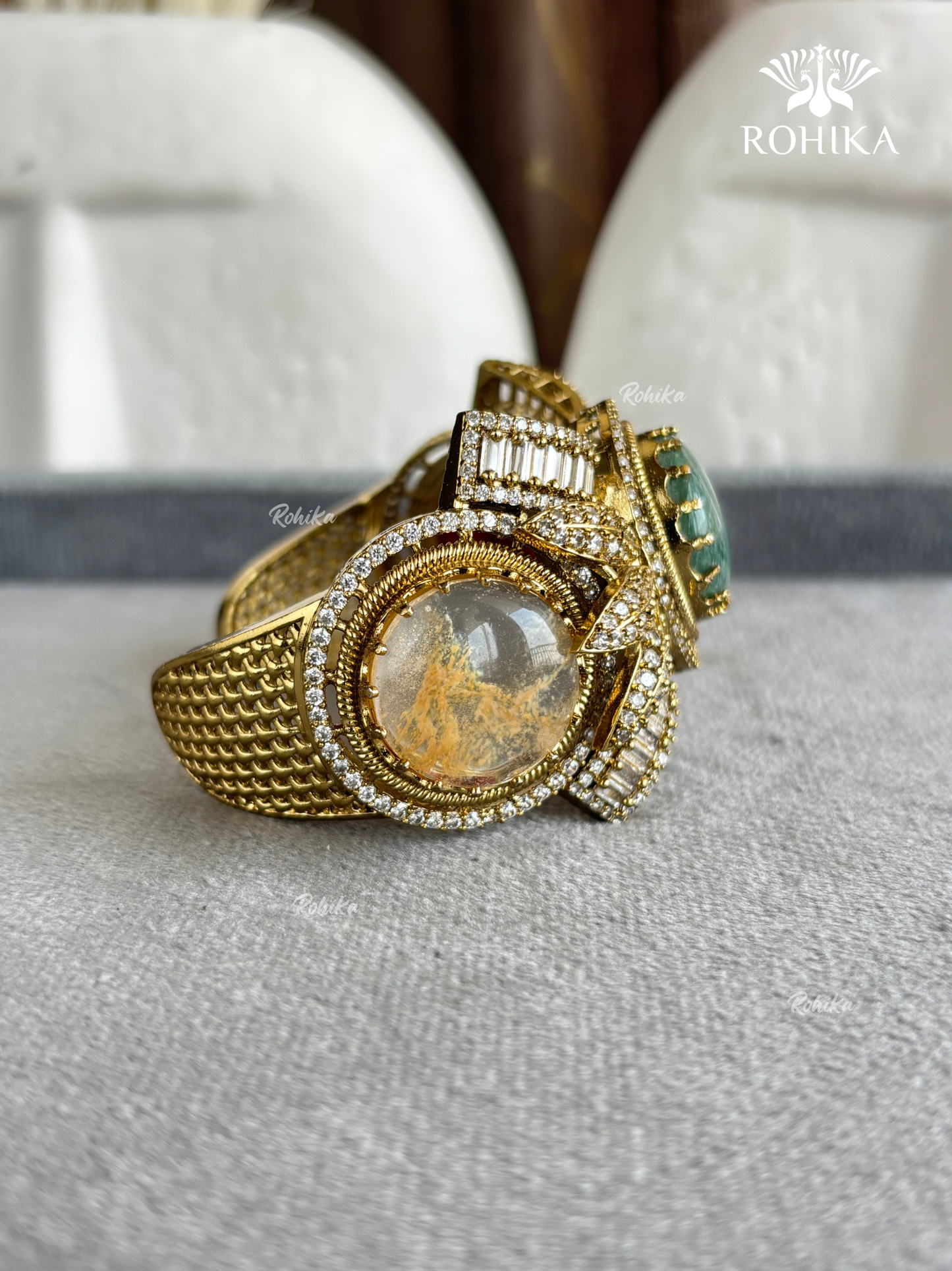 Sabya Deisgner Semi-Precious Kada (SSB002) -  Multi Colour