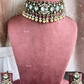 Maanvi Polki Kundan Choker Set - Green