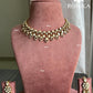 Siyahi Moissanite Polki Kundan Necklace Set - White