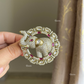 Polki Kundan Brooch (BR-020) - Ruby Red