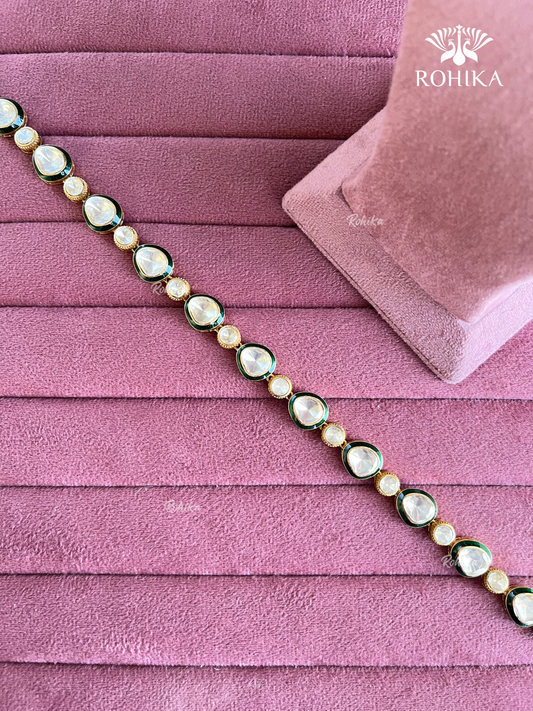 Kesha Moisanite sheeshphool (SP-035) - Dark Green