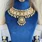 Niharika Moisanite  Bridal Necklace Set - Green