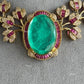 Elena Doublet Necklace Set - Mint Green And Pink