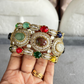 Sabya Deisgner Semi-Precious Kada (SSB003) -  Multi Colour