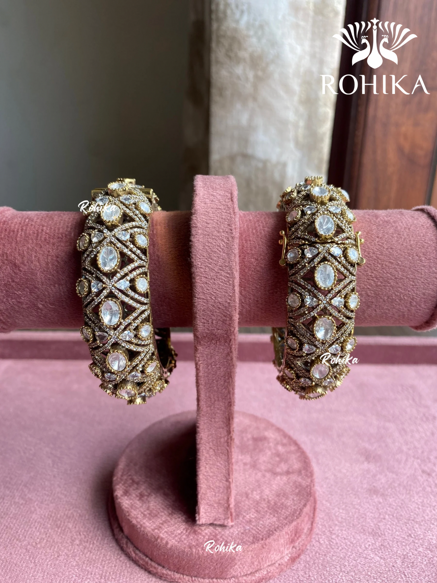 Ista moisinite stones kada/bangles