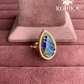 Angana polki kundan ring (SG-123) - Blue