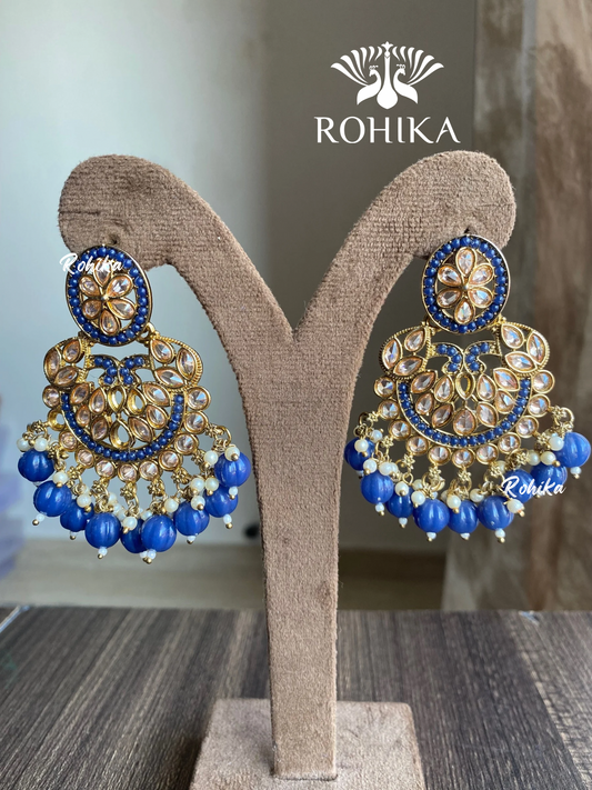 Kanika earrings - Blue