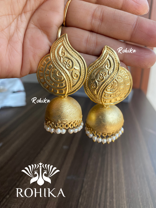 Navisha juhmka earring (GJ004)- Golden