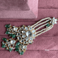 Bandini polki kundan passa /jhoomer (014) - Mint green - Rohika Store