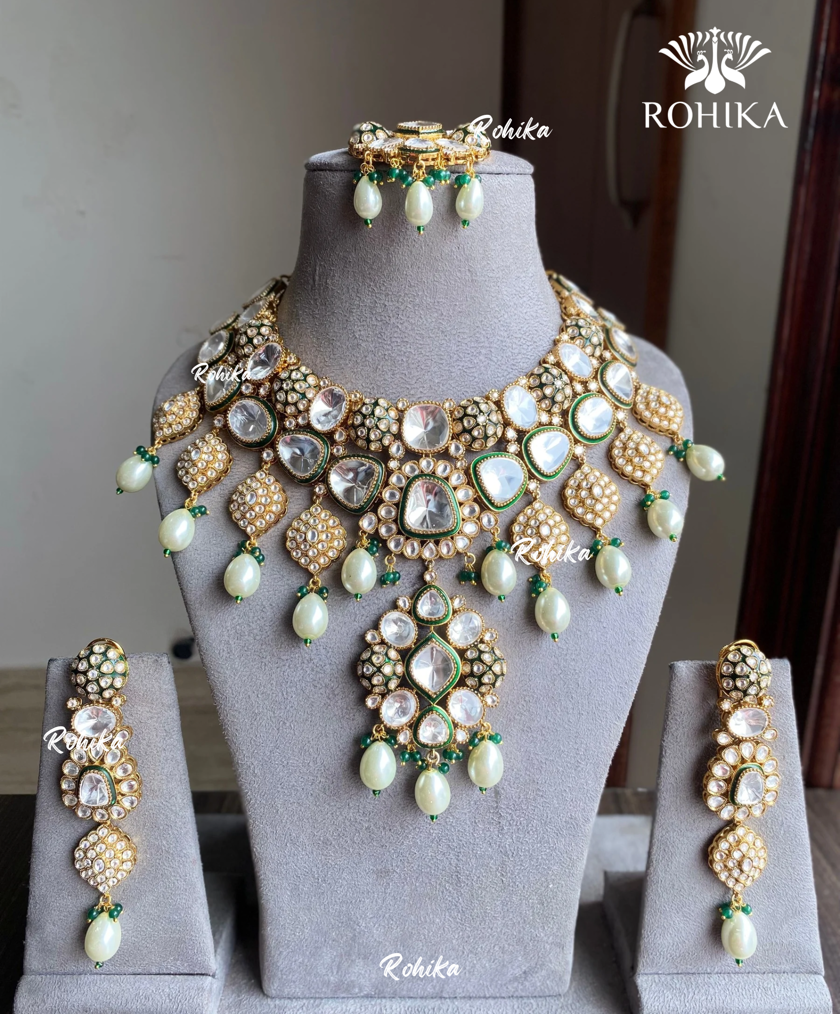 Vaani bikaneri kundan bridal necklace set