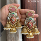 Banjara fusion earrings (FE-021) - Pink