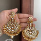 Kavita earrings and maangtikka combo - White