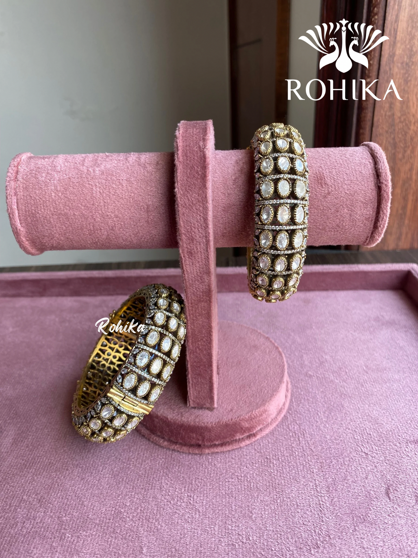 Manisha moisinite kundan kada/bangles 