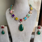 Vivita moisinite necklace set - Multi colour