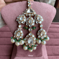 Bandini polki kundan passa /jhoomer (012) - Mint green - Rohika Store