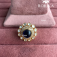 Angana polki kundan ring (SG-138) - Blue