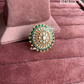 Angana polki kundan ring  (SG-021) - Green