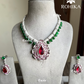 Malaika AD necklace set - Red and Green