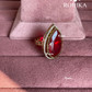 Angana polki kundan ring (SG-108) - Ruby red