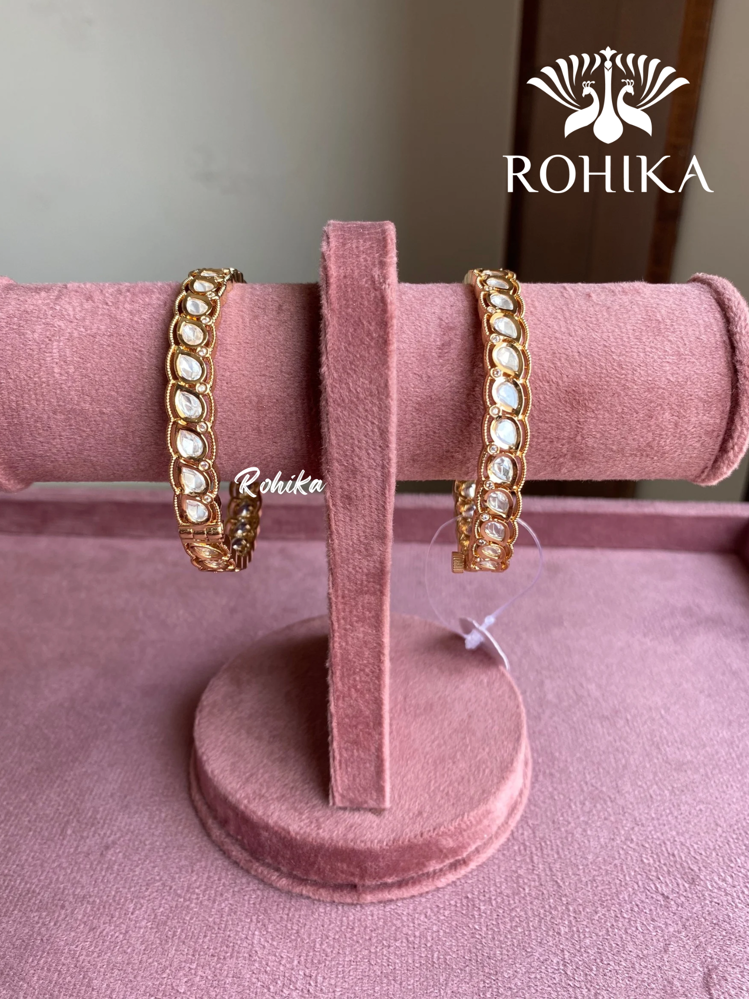 Ahim polki kundan kada/bangles