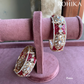 Leela moisanite polki kundan kada/bangles - Pink