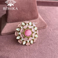 Angana polki kundan ring  (SG-006) - Light Pink