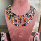 Ayaat American diamond necklace set - Multi