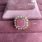 Angana polki kundan ring (SG-132) - Pink