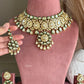 Niharika Moisanite  Bridal Necklace Set - Green